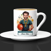 Resim En Başarılı Erkek Beden Öğretmeni Karikatürlü Kahve Fincanı 
