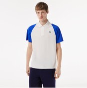 Resim Lacoste Sport Erkek Regular Fit Renk Bloklu Beyaz Polo 