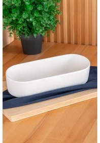 Resim Bianco Perla Oval Salata Kase - 26 Cm 