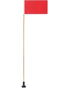 Resim Jeehugo Nylon-polyester Kayık Bayrağı, 120 Cm Yükseklik, 35x19.5 Cm Boyut, Görünürlüğü Artırır, Ray Montaj Tabanı Ve Çubuk İçerir 