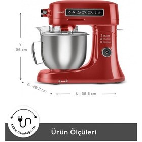 Resim Karaca Pro Artisan Zaman Ayarlı 1600 W 5 L Mutfak Şefi 