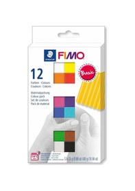 Resim Staedtler Fimo Soft Basic Polimer Kil Seti 12 Renk 