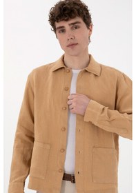 Resim U.s. Polo Assn. Erkek Camel Gömlek Desenli 50299590-vr015 Camel 