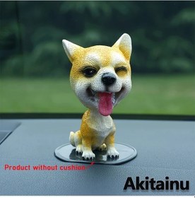 Resim Cloud011 Sevimli Shiba Inu Köpek Araç Dekorasyonu Sallanan Başlı Oto Aksesuarı 