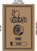 Resim duha trend 35x50 120 Gr. Kraft Kağıt Oto Paspası Kişiye Özel Tofaşak 100 Adet 