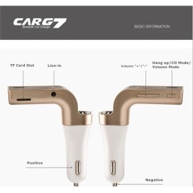 Resim Die Grup Carg7 Bluetooth Araç Fm Transmitter USB Girişli 