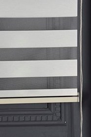 Resim Clariss KREM BAMBU ZEBRA PERDE AĞAÇ KABUĞU ODA SALON MUTFAK OFİS - 80 x 250 