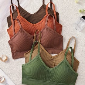 Resim Beş Renk Kombinasyonlu Moda Günlük İç Çamaşırı 