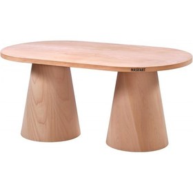 Resim Masifart Fumus 200 Lük Kayın Fıçı Oval Masa Cilasız Ham Ham 