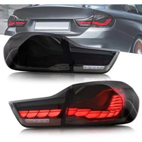 Resim Apexi 2014 - 2019 Bmw 4 Serisi F32 - F33 - F36 Uyumlu Smoke Füme Kayar Sinyal Gts Led Stop Takımı 