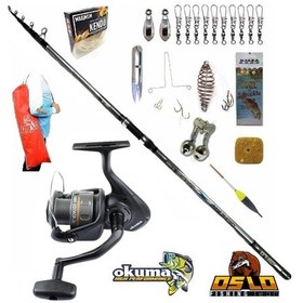 Resim Revenger Rv-55 Oslo Crome 420cm 70-250gr Profesyonel Surf Sazan Kıyı Olta Takımı Seti 