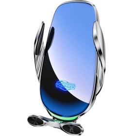 Resim Butu A3 15w Araç Kablosuz Şarj Cihazı Gümüş 