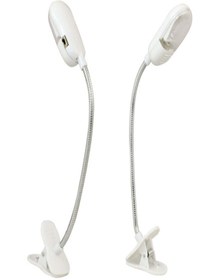 Resim Hanedanev Bükülebilir Mandallı Kitap Okuma Işığı Yaylı Pilli Ledli Kitap Okuma Lambası 