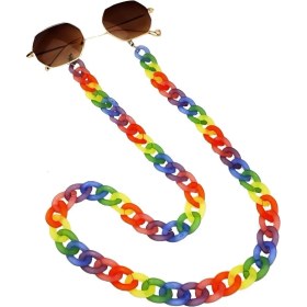 Resim BijuStore Candy Karışık Renkli Kadın Akrilik Gözlük Zinciri 