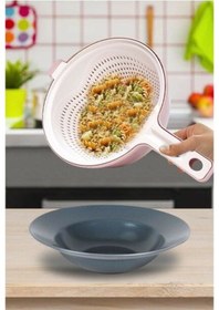 Resim Çok Amaçlı Katlı Süzgeç Renkli 