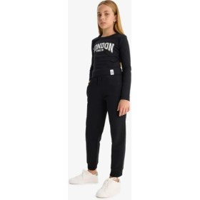 Resim DeFacto Standart Fit Basic Düz Beli Lastikli Okul Jogger Eşofman Altı Kız Çocuk Y1226A625AU 
