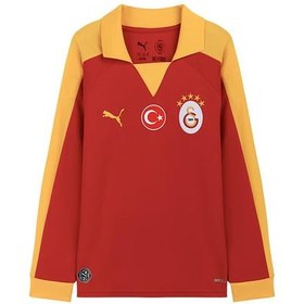Resim Puma Gs Galatasaray Retro Uzun Kollu Çocuk Forma Kırmızı 