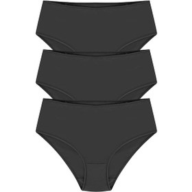 Resim Papatya 0235 3'lü Kadın Külot Siyah 44-46 Siyah 