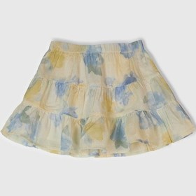 Resim Benetton Kız Bebek Batik Etek Sarı 