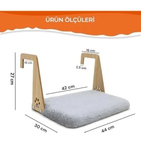 Resim Ala Store Gobypet Peluş Kalorifer Petek Radyatör Yatağı – Geniş Tasarım, Kedi ve Köpek Uyumlu (Gri) 
