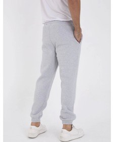 Resim Unisex Kışlık Üç İplik Lastikli Eşofman Pantolon - Gri Çok Renkli 