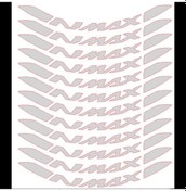 Resim Yamaha Nmax Jant Şeridi Reflektif Gri 