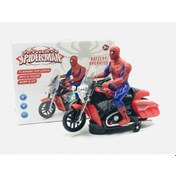 Resim Örümcek Adam Oyuncak Motosiklet Pilli Sesli Hareketli 