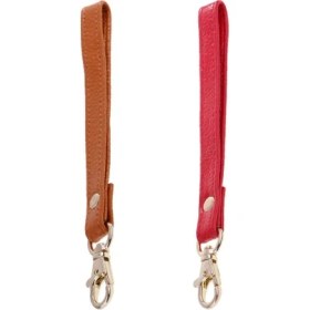 Resim Prettyia 2pcs Dayanıklı Gerçek Deri Torba Bilek Torbası Kayış Çanta Cüzdan Sapı(Yurt Dışından) 