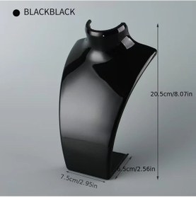 Resim Willowhaven Siyah Boyunlu 1-3 Set Takı Standı - Yaz Portre Kolye Düzenleyici, Öğrenci Yurdu İçin 