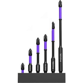 Resim VintageVo Yüksek Sertlik ve Güçlü Manyetik Bit, 6pcs Tornavida Bitleri ile Kayma Önleyici ve Şok Geçirmez Bitler, Manyetik Bit Kiti (Yurt Dışından) 