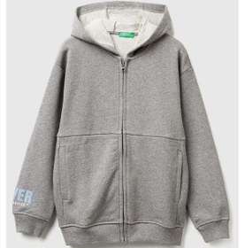 Resim United Colors Of Benetton Erkek Çocuk 3j68c505g-25k Sweatshirt Gri Melanj-2134 Gri 