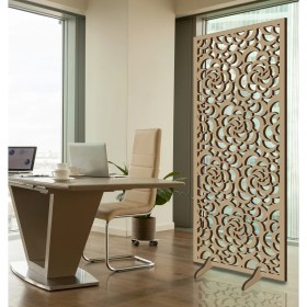 Resim Liar Ahşap Seperatör (Paravan) - KSP-22 - (10 mm) - (69 cm x 139 cm) - (Ham) 