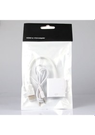 Resim Hdmi To Vga Dönüştürücü + Ses Kablosu Bst-2003P (242281627) 