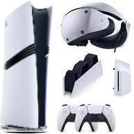 Resim Playstation 5 Pro 2 TB YD + 2 Kol + VR2 Gözlük + Şarj istasyonu + Disc Drive 