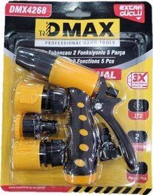 Resim Dmax Sulama Tabanca Seti 2 Fonksiyonlu 5 Parça 