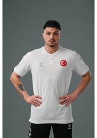 Resim Hummel Armin Milli Takım Bebe Yaka Tişört Beyaz 