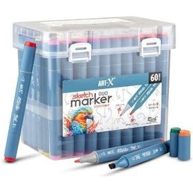 Resim Art-x Sketch Marker Çift Taraflı 60 Renk 