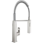 Resim Grohe Eviye Bataryası Spiralli 2 Fonk Prof. Cube S.Steel-31395DC0 