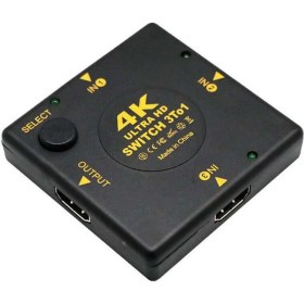 Resim Wozlo 4K Destekli HDMI Switch 3 Port HDMI Çoklayıcı Ultra Hd Çoğaltıcı 4KX2K 3840X2160P 