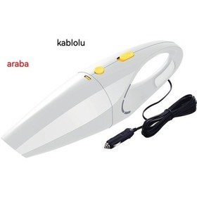 Resim Araba Elektrikli Süpürgesi, Yüksek Emiş Gücü, Arabada Ev Kullanımı Için Güçlü Elektrikli Süpürge K53q4x Beyaz 