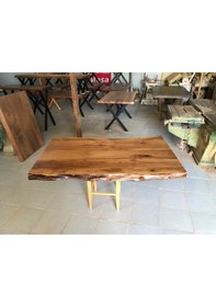Resim Bintaşmobilya Ceviz Ağacı Kütük Masa Üstü Tablası 120X80.Cm 