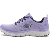 Resim Skechers Appeal 4.0-floral Ground Memory Foam Womens Sneaker Hafızalı Taban Kadın Günlük Spor Ayakkabı Mor 