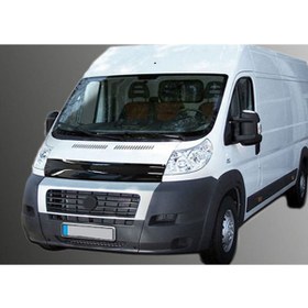 Resim MKG Fiat Ducato 2006 - 2014 Ön Kaput Koruyucu Rüzgarlığı Piano Black 3.2 Mm Kalın Plastik 