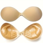 Resim 1 Çift, Görünmez Ön Kapama Straplez Sütyen, Kendinden Yapışkanlı Bralette, Büyük Beden, Kablosuz, Sırtı Açık, Kadınlar İçin Rahat Sütyen 