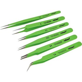 Resim STOREMAX 59102 6 pc Epoxy Coated Tweezers 1178367 