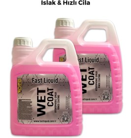 Resim Fast Liquid Hızlı Cila 2 Adet 4 Lt Seramik Katkılı Hızlı Cila Wax & Boya Koruma & Islak Cila Wet Coat 4 Lt 
