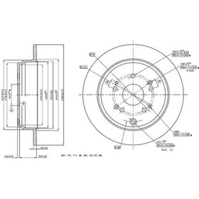 Resim MGA 50436 Fren Diski Arka Crv 01- Düz 305Mm 