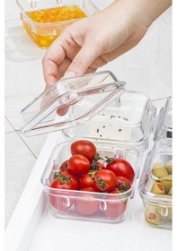 Resim Akrilik Beyaz 6 Lı Kapaklı Kahvaltılık Kahvaltı Seti & Saklama... Beyaz 