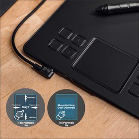 Resim Veikk A50 10 x 6" Grafik Tablet 