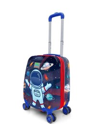Resim Coral High Kids Saks Mavi Astronot Desenli Çocuk Valizi 16743 